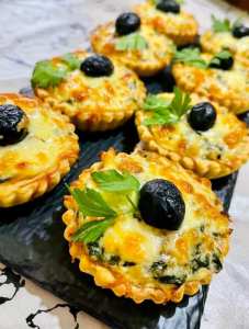 Quiche au blettes et au thon avec pâte à l’huile légère