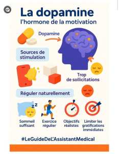 La dopamine : l’hormone qui nous pousse à avancer… mais aussi à décrocher !