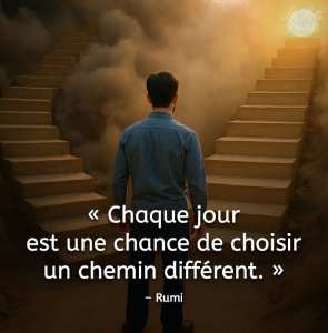 Chaque jour est une chance de choisir un chemin différent,