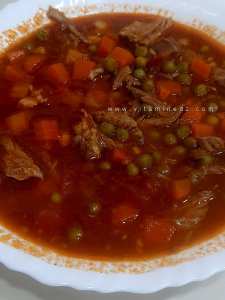 مرقة الجلبانة باللحم