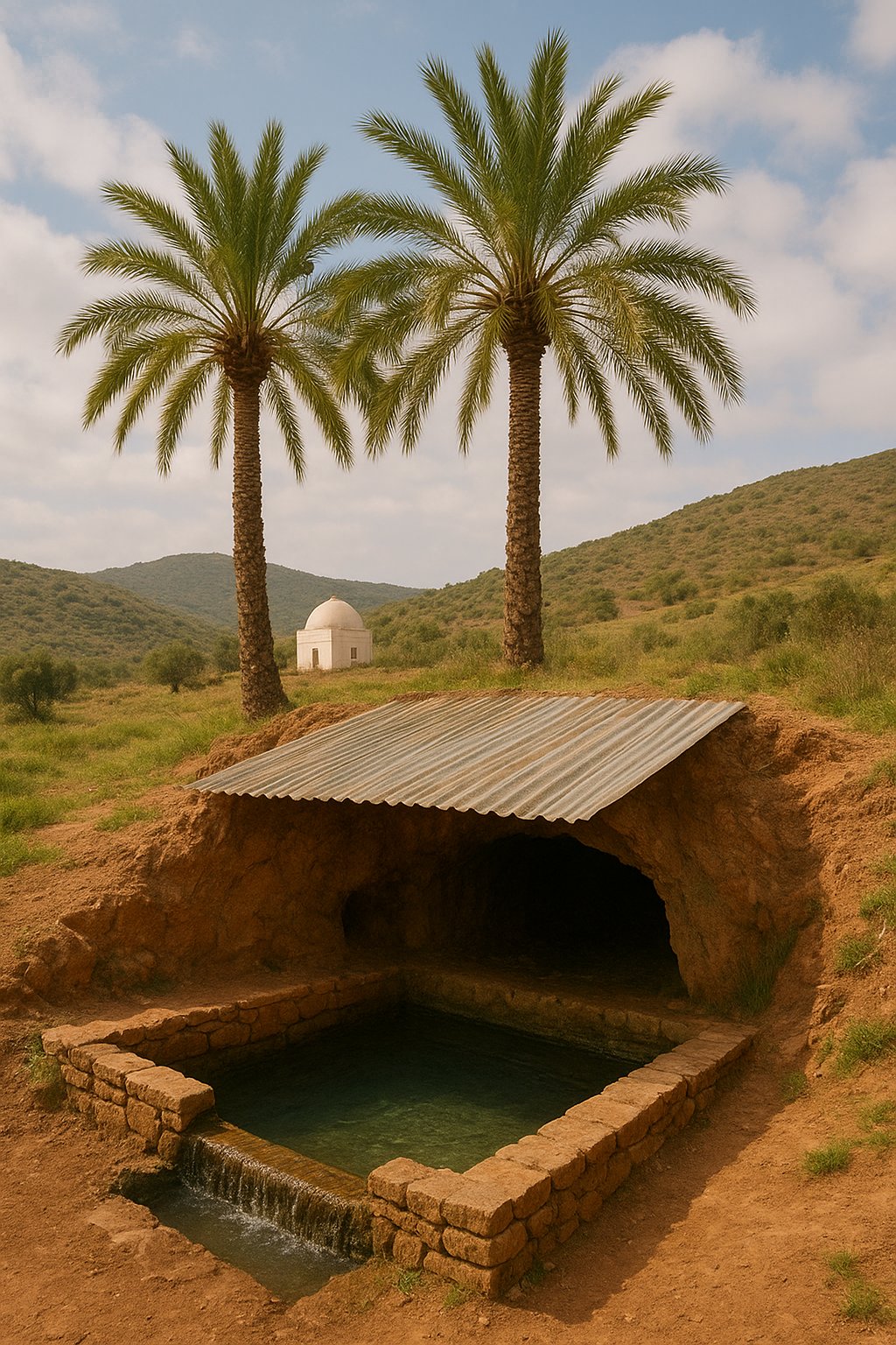 Sous les palmiers disparus de Sidi Belkheir — mémoire d’un hammam englouti à Hammam Boughrara (Tlemcen)