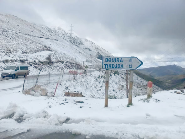 Algérie (Massif du Djurdjura) - Chutes de neige en Kabylie: Trois routes fermées à la circulation