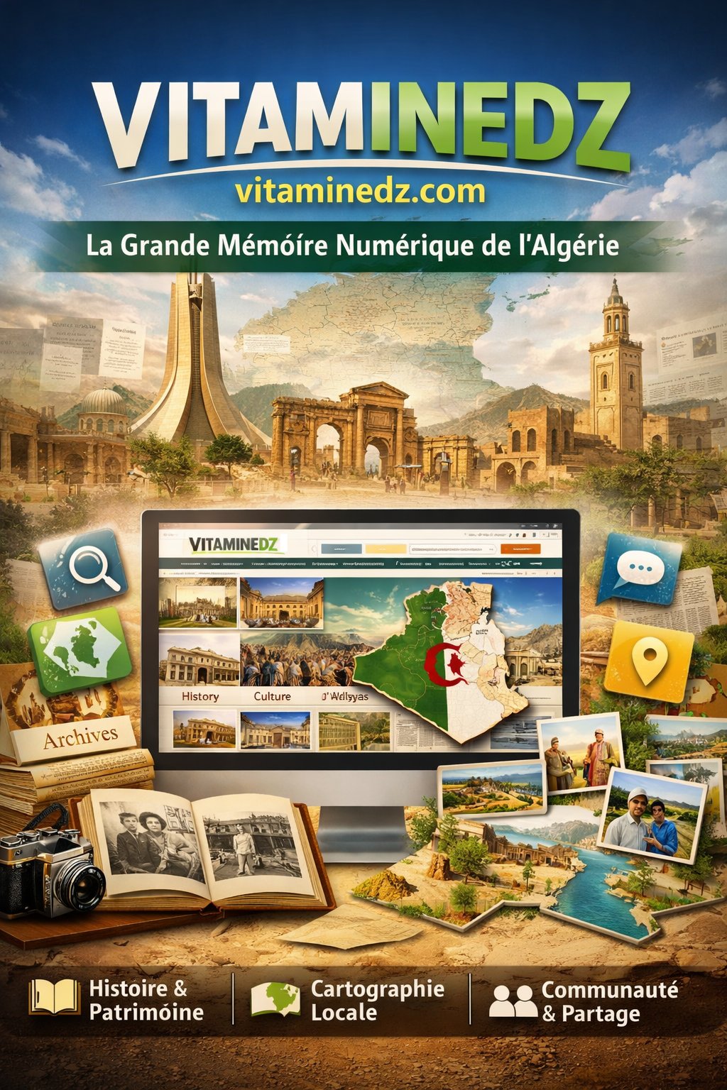 VITAMINEDZ / vitaminedz.com : la grande mémoire numérique de l’Algérie