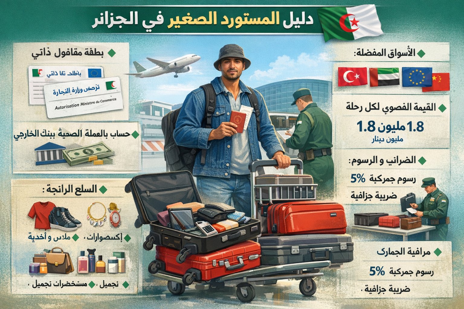 دليل المستورد الصغير (الاستيراد المصغّر / تجارة “الكابا”) في الجزائر