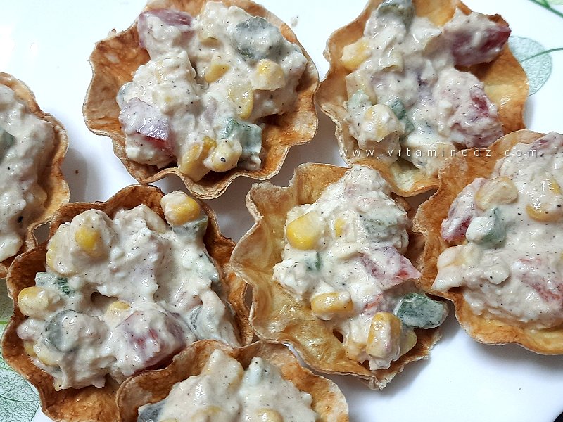🌽 Tartelettes croustillantes à la salade crémeuse