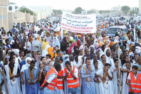 la Mauritanie, un pays en panne politique                                    L'opposition démocratique appelle à un changement de régime