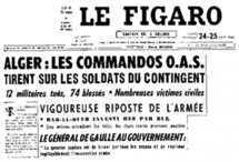 OAS, le dernier recours                                    CRIMES, ATTENTATS ET TUERIES