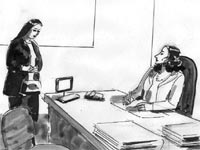 Telle une ombre                                    La nouvelle de Adila Katia