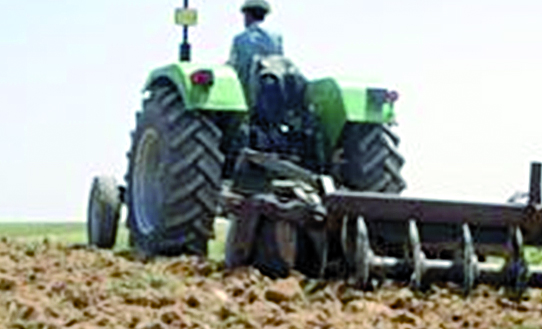 Les labours déjà entamés                                    KHENCHELA, Chambre de l'agriculture