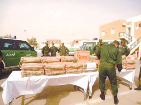 près de deux tonnes de kif saisies en deux jours                                    Importante prise de la gendarmerie à Tindouf