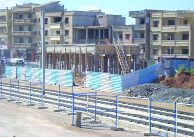 Le chantier du tramway paralysé