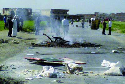 Grogne des citoyens d'El-Adjiba