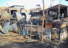 حريق يلتهم طاولات السوق الفوضوي بحي مطلاوي ببوقرة بالبليدة