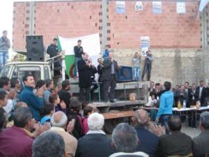 Lemroudj, meeting populaire électoral