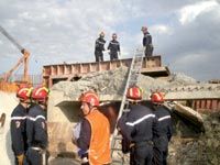 Opérations de sauvetage en cas de catastrophe naturelle                                    18 pompiers ont passé l'examen de spécialisation