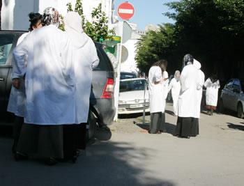 Le débrayage diversement suivi                                    MEDECINS SPECIALISTES DE LA SANTE PUBLIQUE