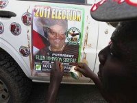 Présidentielle au Liberia : la présidente sortante seule en lice, craintes des violences