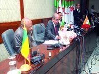 Abdelkader Messahel et les MAE des autres pays du champ à Washington                                    Terrorisme, criminalité transfrontière et développement au menu