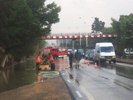 Routes endommagées et douars isolés                                    Intempéries à Chlef