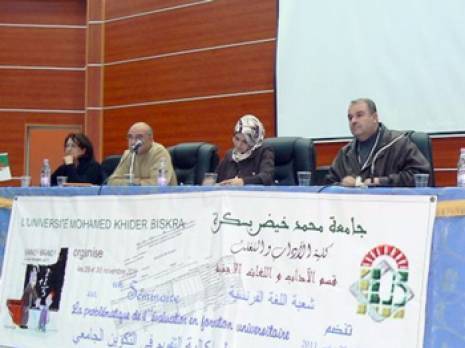Pour une levée des équivoques                                    Séminaire sur l'évaluation à l'université à Biskra