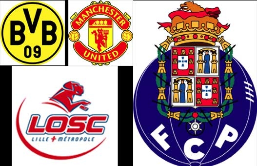 Ligue des champions : Lille, MU, Porto, Dortmund sale temps pour les champions