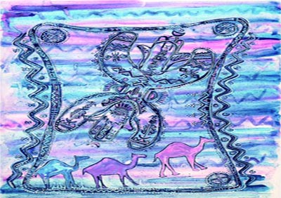 Les couleurs et les tracés de deux artistes peintres