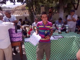cheikh.mohamed champion d'algerie de boules (combinnée) 2012 a souk ahras