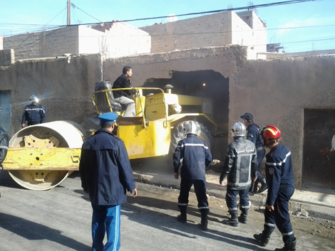 ارتطام آلية ثقيلة بجدار منزل يخلف قتيلة ببسكرة