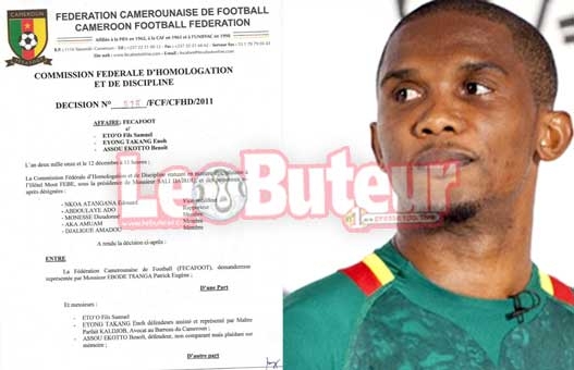 La Fécafoot veut frapper les esprits : Eto'o suspendu 15 matchs !