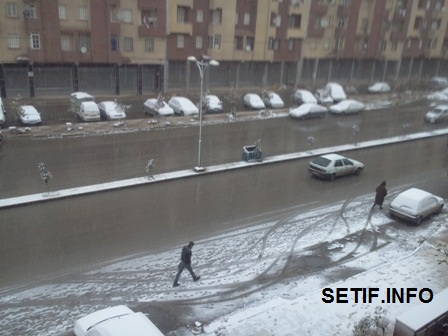 Première apparition de la neige à Sétif
