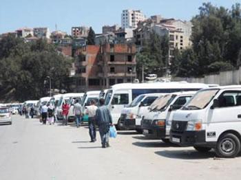 Les transporteurs débraient                                    OUAGUENOUN (TIZI OUZOU)