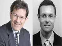 MM. Antoine Ortoli et Thierry Lefebvre, responsables du groupe Sanofi-Aventis à 'Liberté'                                    'en 2014, Sanofi produira 80% de ses médicaments destinés au marché algérien'