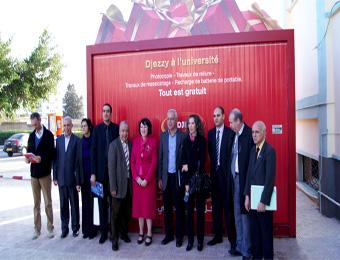 جازي تهدي فضاء متعدد الخدمات لجامعة بومرداس                                    في واحدة من خرجاتها المتألقة