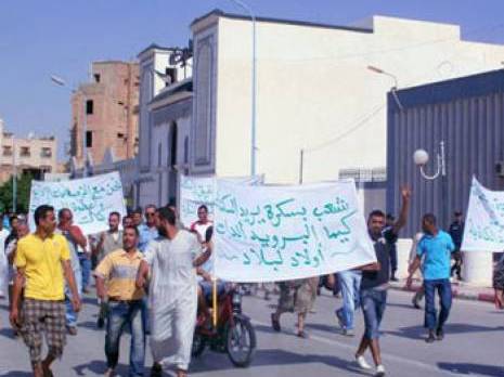 Protestations tous azimuts                                    Un début d'année houleux à Biskra