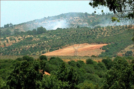 طائرات الهيلوكبتر تقصف إرهابيين محاصرين بغابة تملاحت بالبويرة