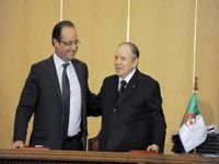 Les relations algéro-françaises relancées                                    Hollande, Bouteflika et le 4e mandat