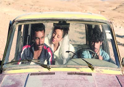 Lyes Salem sur le tournage de El-Wahrani