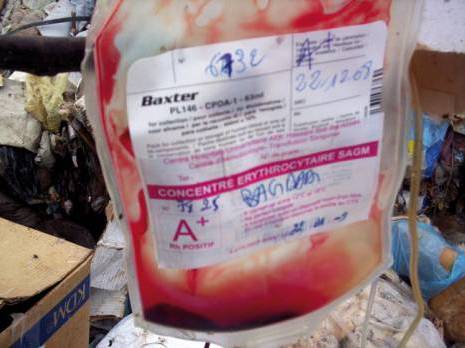 125 000 tonnes de déchets hospitaliers sont déversées chaque année                                    Des substances dangereuses gérées de manière anarchique