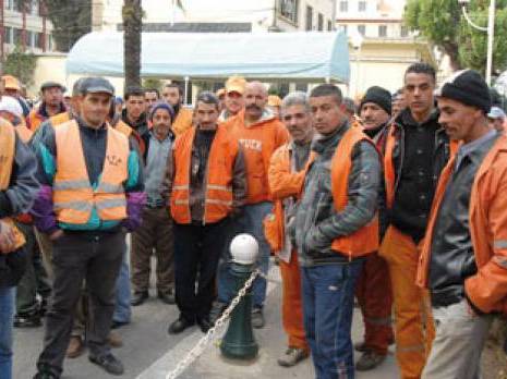 Démonstration de force des travailleurs des travaux publics                                    Ils réclament de meilleures conditions sociales