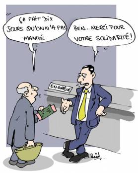 Les ménages et les retraités sans le sou                                    Grève des postiers