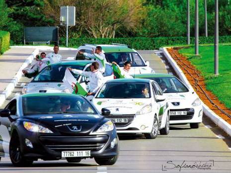 Une caravane pour soutenir les Verts                                Peugeot Algérie