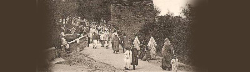 تلمسان - Quartier Metchekana, beit Errich, l'oued et le pont	(Commune de Tlemcen, Wilaya de Tlemcen)