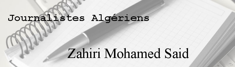 الجزائر العاصمة - Zahiri Mohamed Said