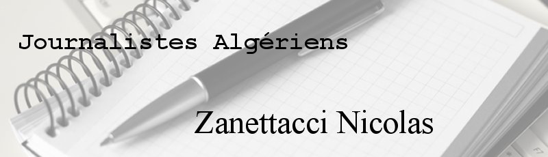 Algérie - Zanettacci Nicolas