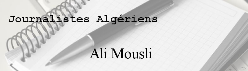 Algérie - Ali Mousli