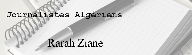الجزائر العاصمة - Rarah Ziane