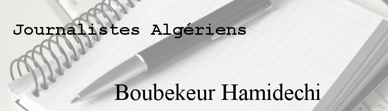 Algérie - Boubekeur Hamidechi