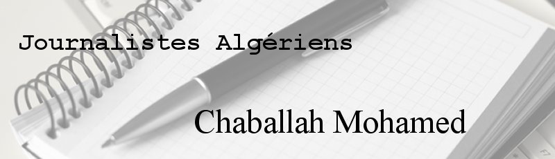 Algérie - Chaballah Mohamed