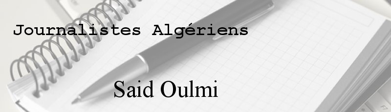 Algérie - Said Oulmi
