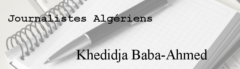 Algérie - Khedidja Baba-Ahmed